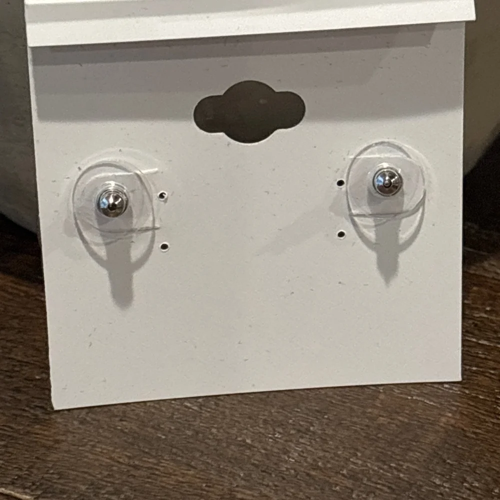 Natasha Cubic Zirconia Silver-Plated Statement‎ Earrings